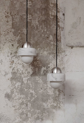 Elliren Suspension Moderne Minimaliste en Verre et Marbre