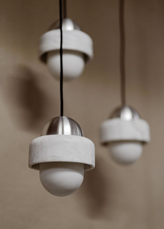 Elliren Suspension Moderne Minimaliste en Verre et Marbre