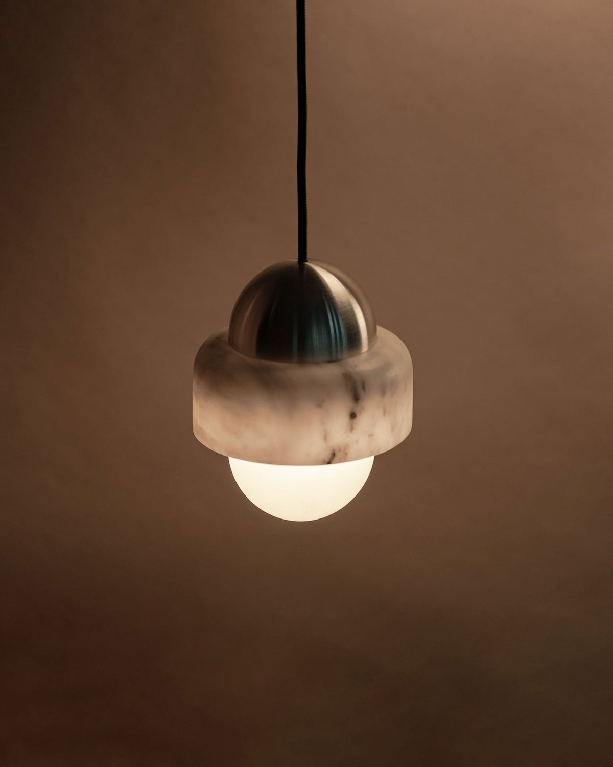 Elliren Suspension Moderne Minimaliste en Verre et Marbre