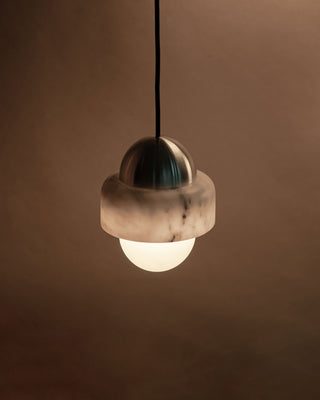 Elliren Suspension Moderne Minimaliste en Verre et Marbre
