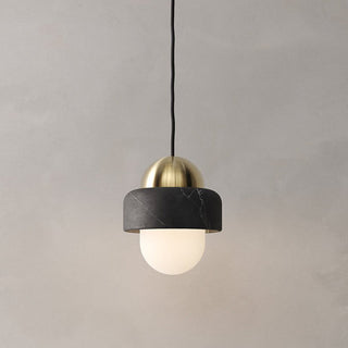 Elliren Suspension Moderne Minimaliste en Verre et Marbre
