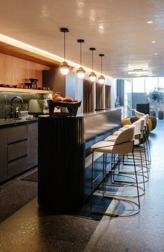Elliren Suspension Moderne Minimaliste en Verre et Marbre