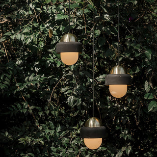 Elliren Suspension Moderne Minimaliste en Verre et Marbre