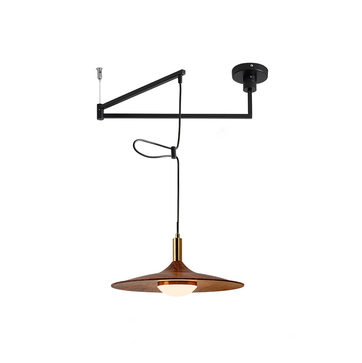 Veylo Adjustable Swing Arm Pendant Light-Neutral Decor