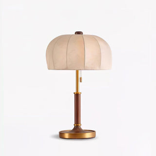 Nalemu en Bois Tissu Rétro pour Lampe de Table