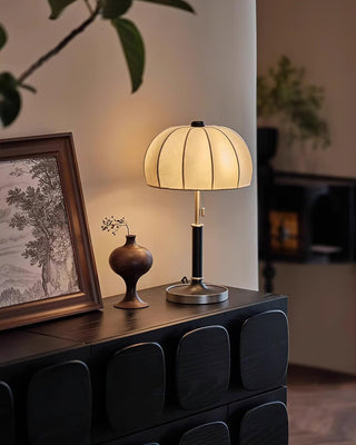 Nalemu en Bois Tissu Rétro pour Lampe de Table