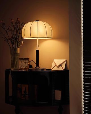 Nalemu en Bois Tissu Rétro pour Lampe de Table