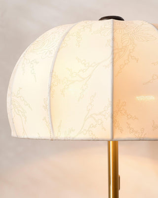 Nalemu en Bois Tissu Rétro pour Lampe de Table