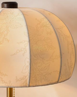 Nalemu en Bois Tissu Rétro pour Lampe de Table