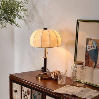 Nalemu en Bois Tissu Rétro pour Lampe de Table