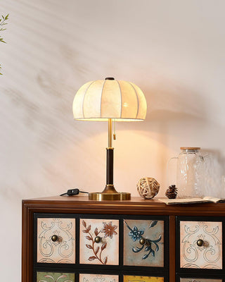 Nalemu en Bois Tissu Rétro pour Lampe de Table