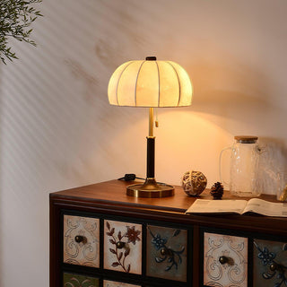 Nalemu en Bois Tissu Rétro pour Lampe de Table