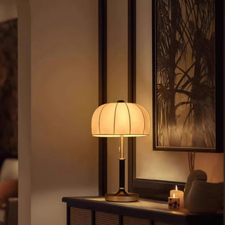 Nalemu en Bois Tissu Rétro pour Lampe de Table