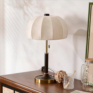 Nalemu en Bois Tissu Rétro pour Lampe de Table