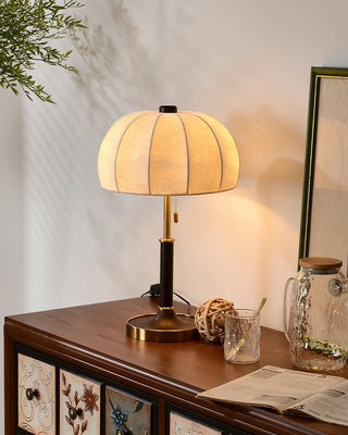 Nalemu en Bois Tissu Rétro pour Lampe de Table