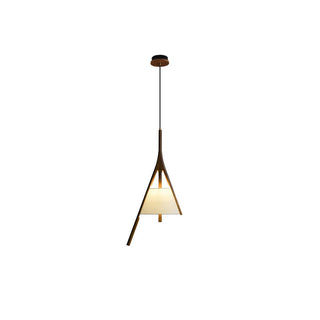 Zovenarae Triangulaire Bois Pendentif Lumière