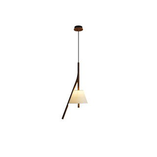 Zovenarae Triangulaire Bois Pendentif Lumière