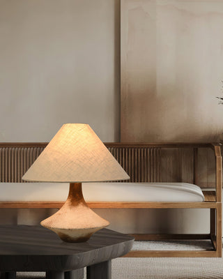 Navoer Lampe de Table en Tissu d'Art