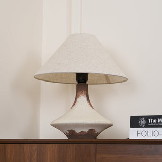 Navoer Lampe de Table en Tissu d'Art