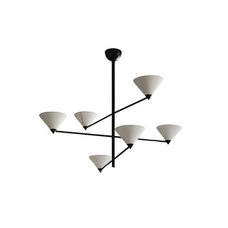 Eurmira Lustre Moderne Haut de Gamme en Tissu Noir Élégant