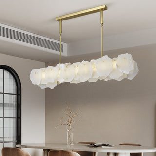 Catala Lustre Moderne Minimaliste en Laiton et Albâtre