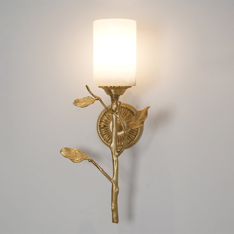 Natalia Wall Sconce installed in a hallway, providing elegant ambient lighting.