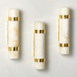 Zavaran Applique Murale Moderne Minimaliste en Métal et Onyx