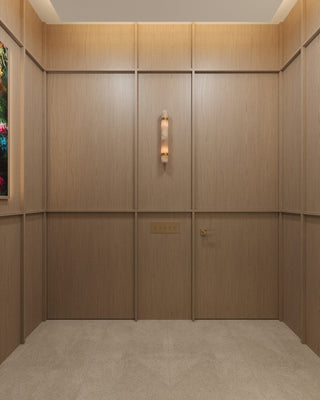 Zavaran Applique Murale Moderne Minimaliste en Métal et Onyx
