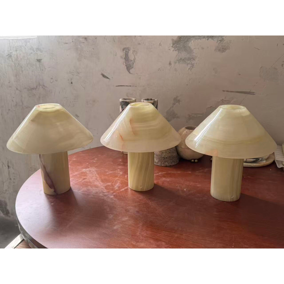 Pillar Lampe de Table en Pierre