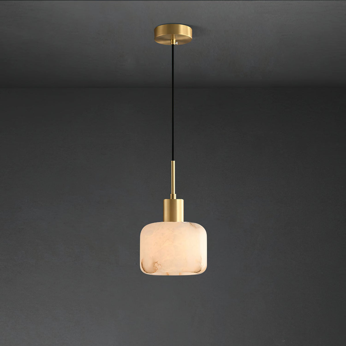 Eliriel Petite Suspension en Albâtre Naturel