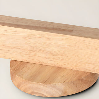 Solara Plafonnier poutre en bois naturel avec spot-Luire