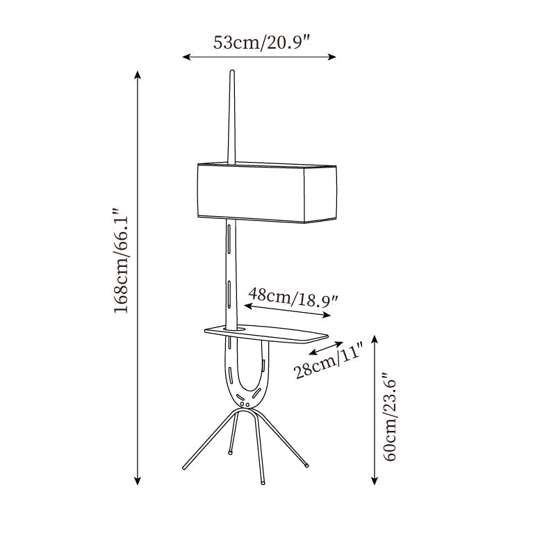 Lople Lampadaire en Bois