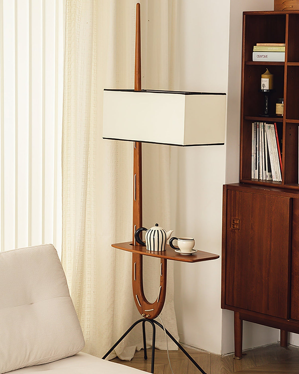 Lople Lampadaire en Bois