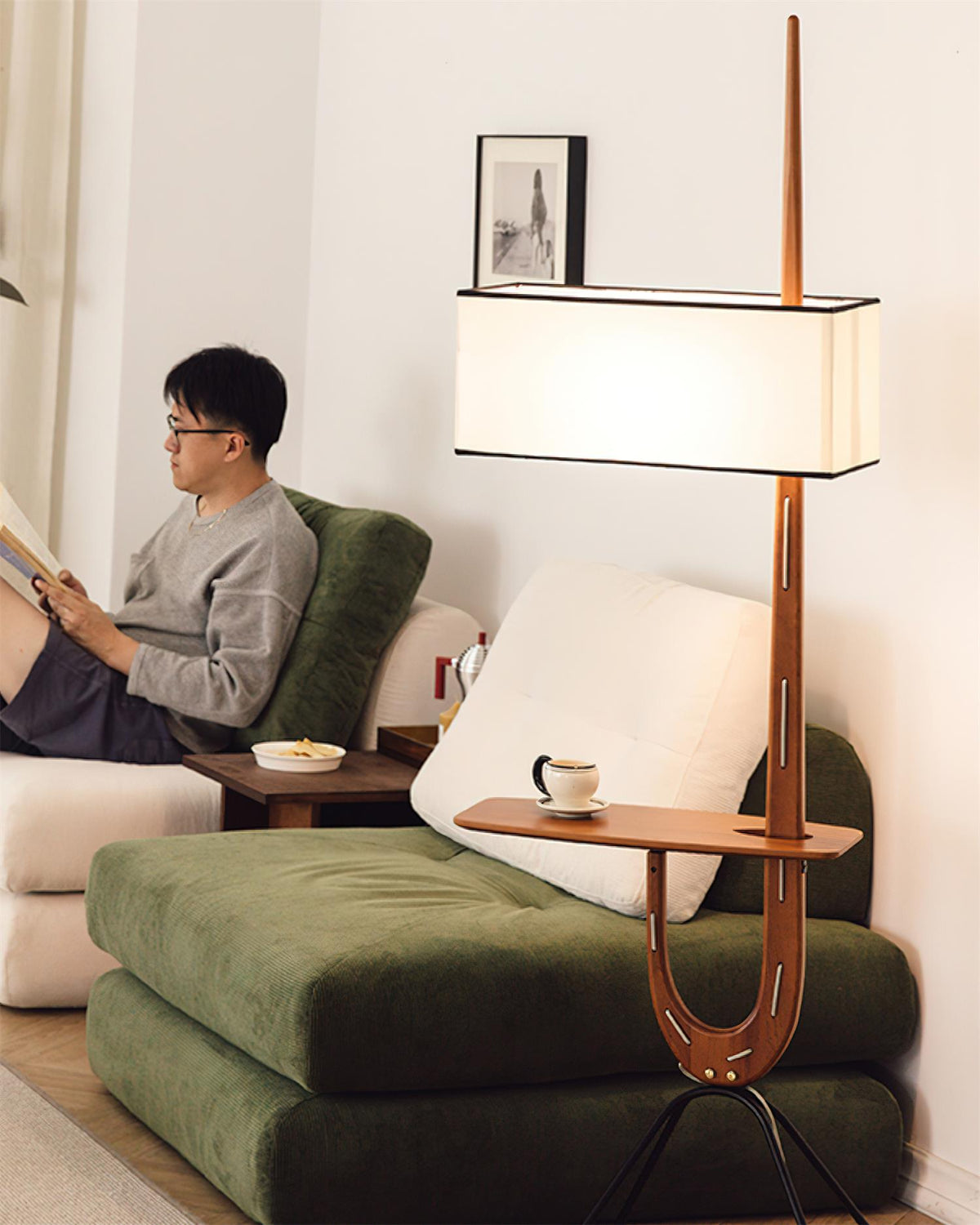 Lople Lampadaire en Bois