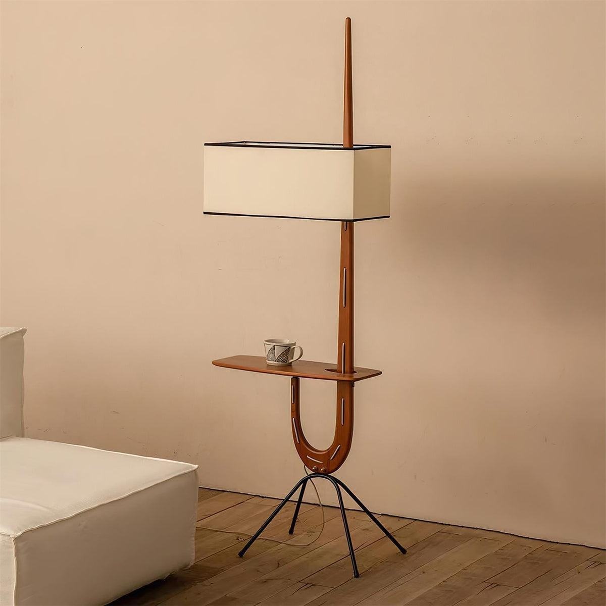 Lople Lampadaire en Bois