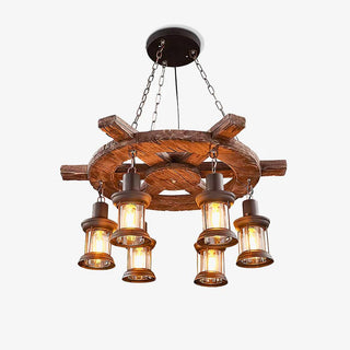 Aurzorir Lustre Bois Vintage
