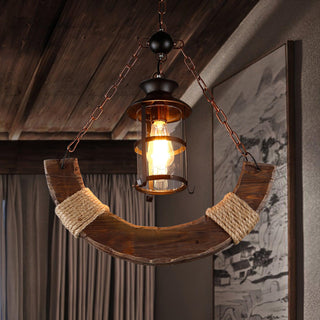 Aurzorir Lustre Bois Vintage