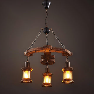 Aurzorir Lustre Bois Vintage