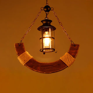 Aurzorir Lustre Bois Vintage