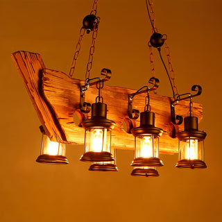 Aurzorir Lustre Bois Vintage
