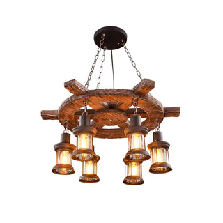 Aurzorir Lustre Bois Vintage