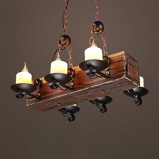 Aurzorir Lustre Bois Vintage