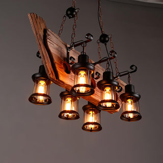 Aurzorir Lustre Bois Vintage