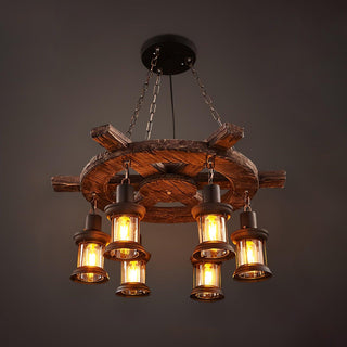 Aurzorir Lustre Bois Vintage