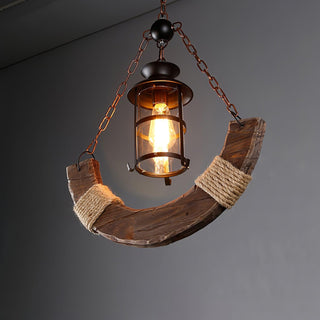 Aurzorir Lustre Bois Vintage