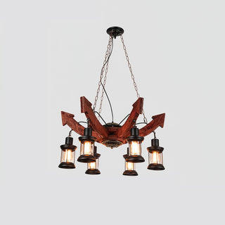 Aurzorir Lustre Bois Vintage
