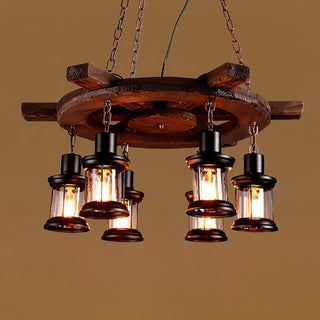 Aurzorir Lustre Bois Vintage