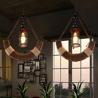 Aurzorir Lustre Bois Vintage