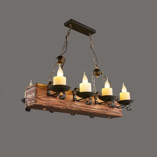 Aurzorir Lustre Bois Vintage
