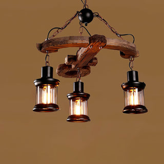 Aurzorir Lustre Bois Vintage